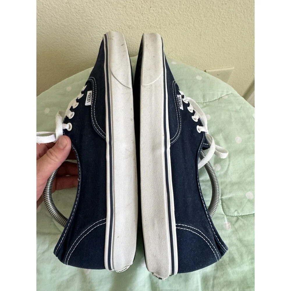 VANS Classic Men's Blue/White Canvas Lace-Up Sneakers size 13